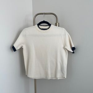 Zara - short sleeve knit sweater - size S